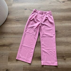 Abercrombie A&F Sloane Tailored Premium Crepe Pant Pink